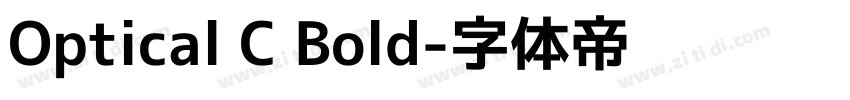 Optical C Bold字体转换